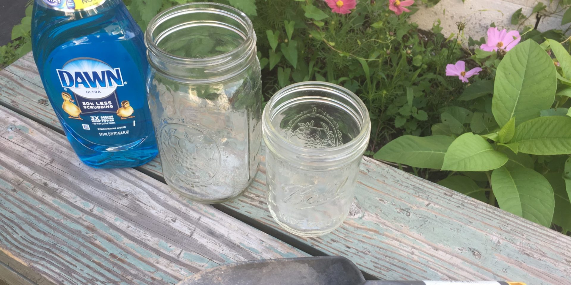 Quart Mason Jar Dish Soap Dispenser