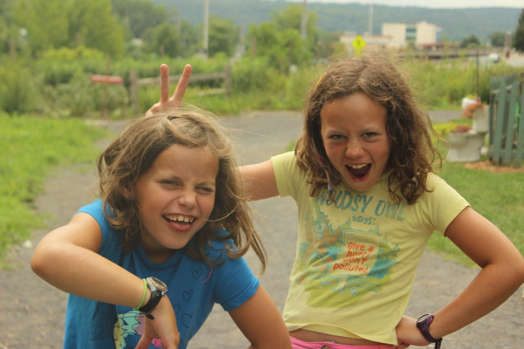 Two smiling children enjoying the summer!